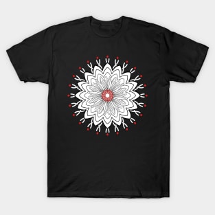 Red Inside Mandala T-Shirt